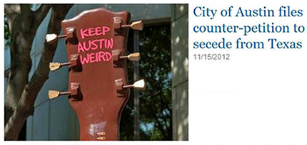 Keep Austin Weird, guitar, Texas